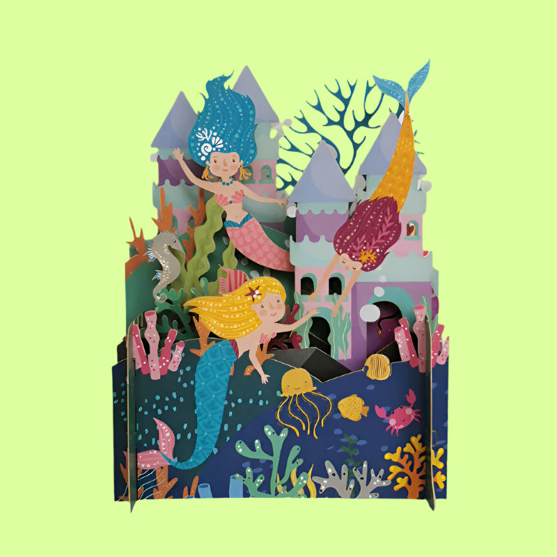 Greeting Card - Children's pop up Mermaids