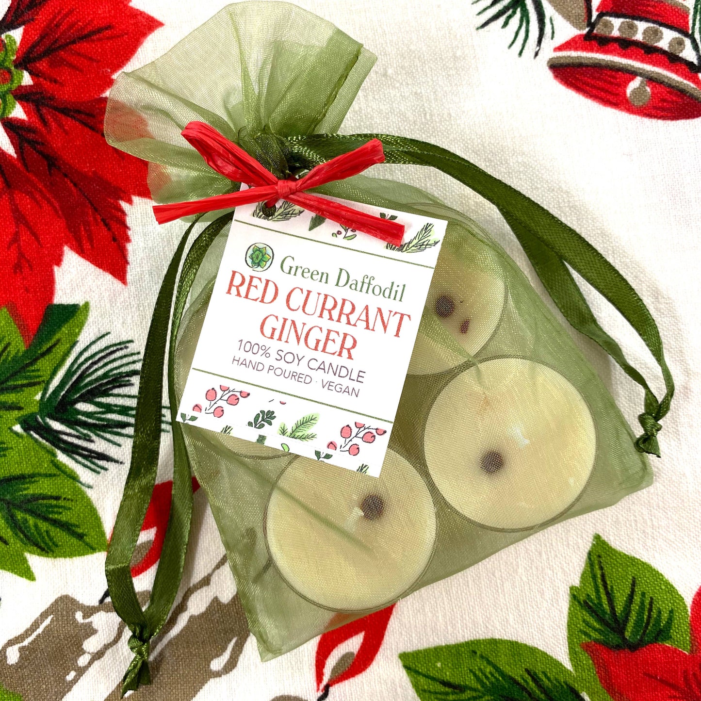 Candle - Tealight GD Red Currant Ginger 4-Pack