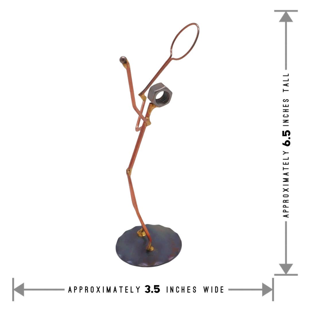 Metal Figurine - Tennis Serve
