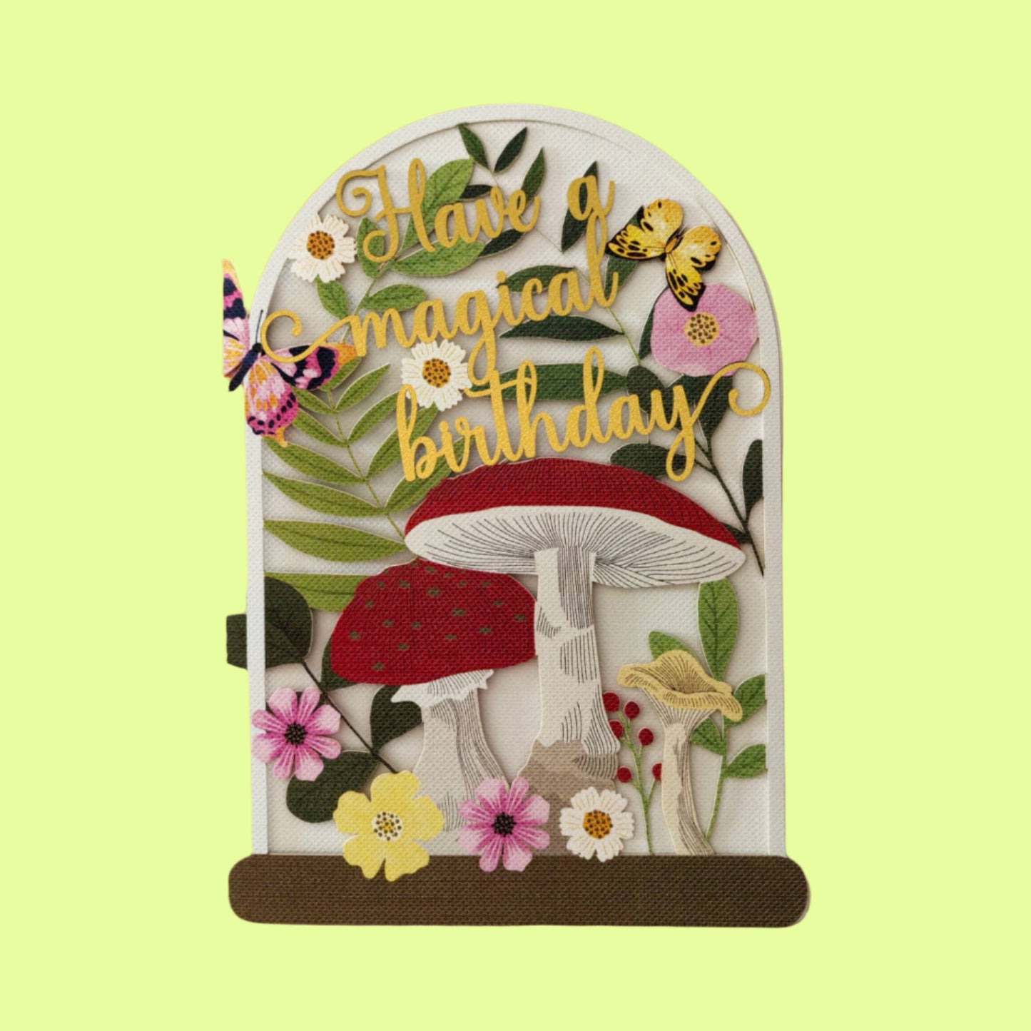 Greeting Card - Birthday mushrooms