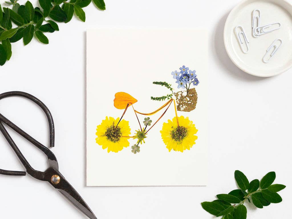 Greeting Card - Flower Bike
