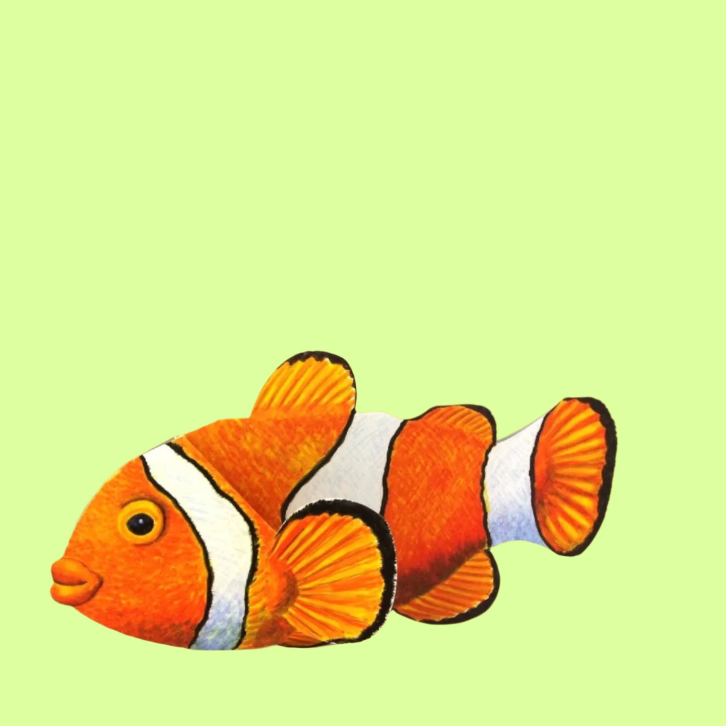 Greeting Card - 3D Clownfish