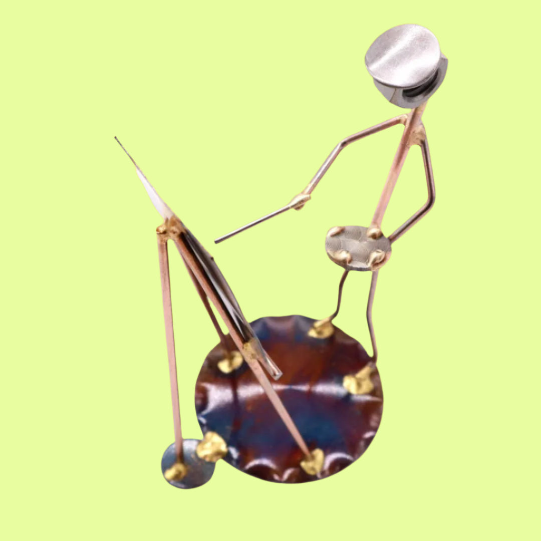 Metal Figurine - Artist Man