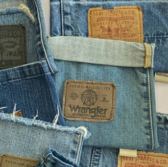 Clutch - upcycled Denim Wrangler