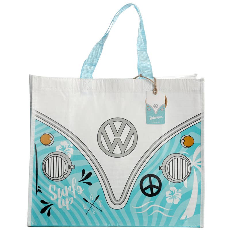 Tote - VW T1 Camper Bus Shopper Blue