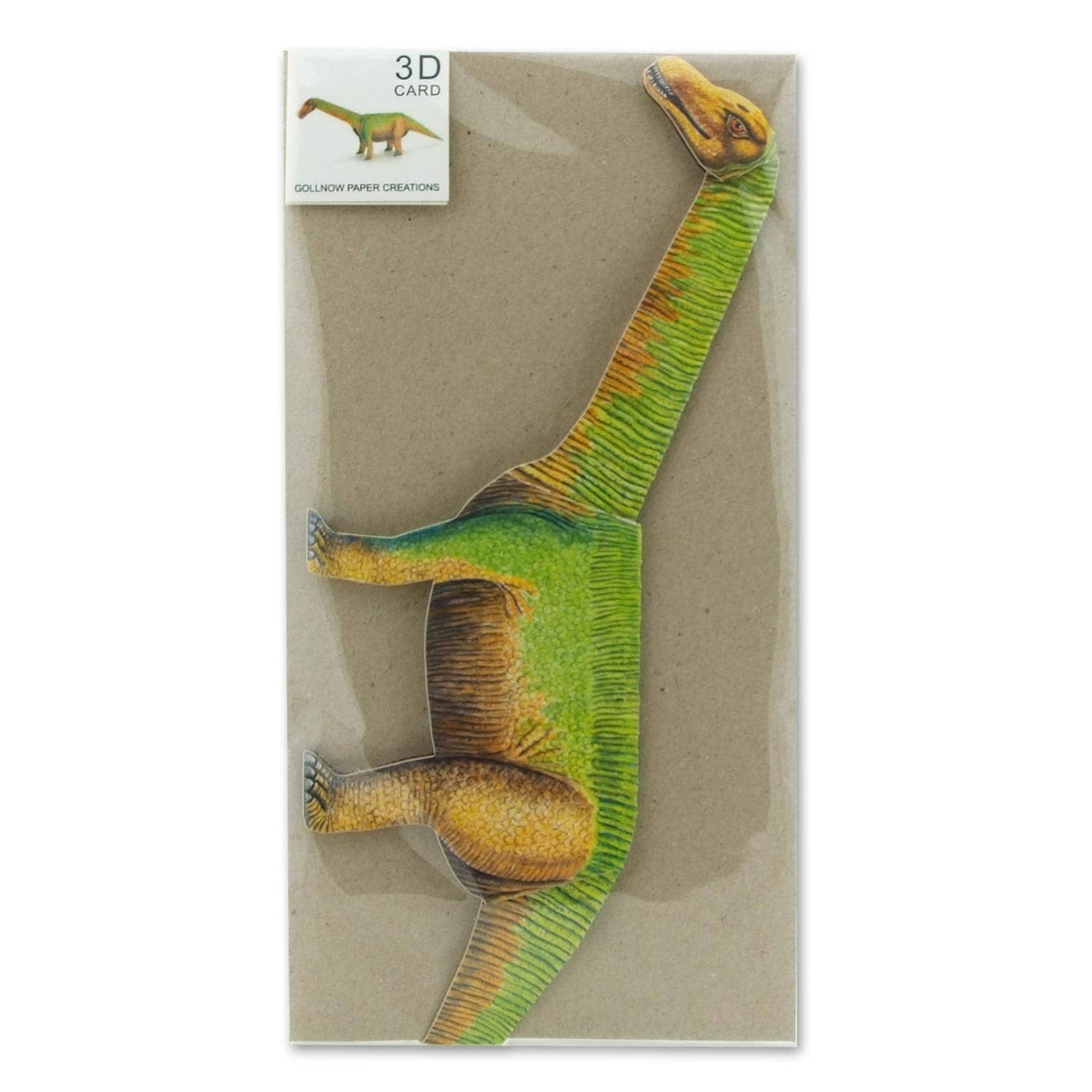Greeting Card - 3D Apatosaurus