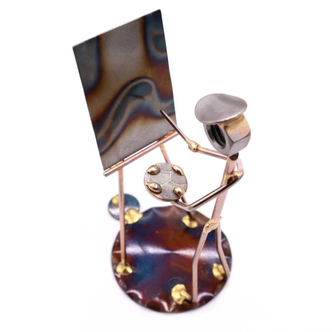 Metal Figurine - Artist Man