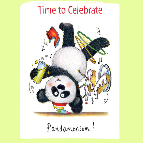 Greeting Card - Panda-monium