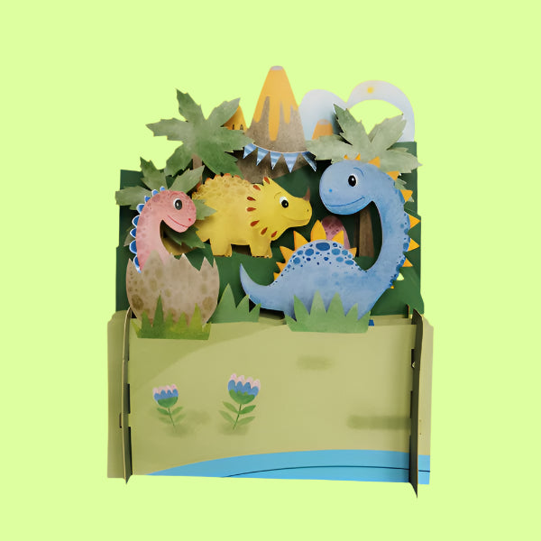 Greeting Card - Childrens Pop-Up Dinosaurs