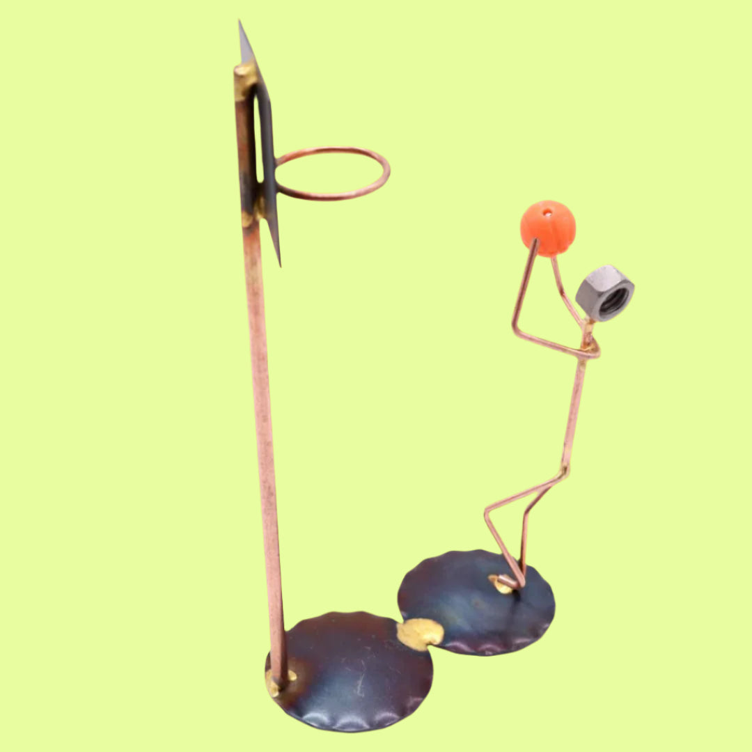Metal Figurine - Basketball Jump Shot Man