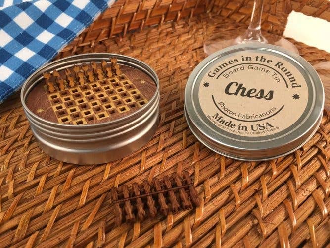 Games - Mini Board Game in Round Tin - Chess