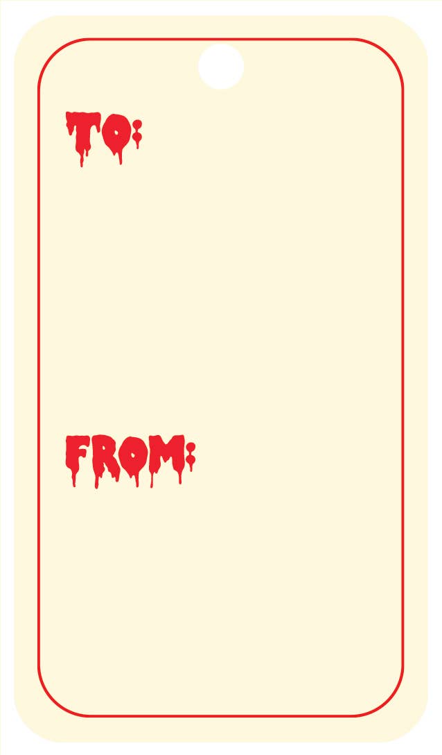 Gift Tag - Creepy Santa