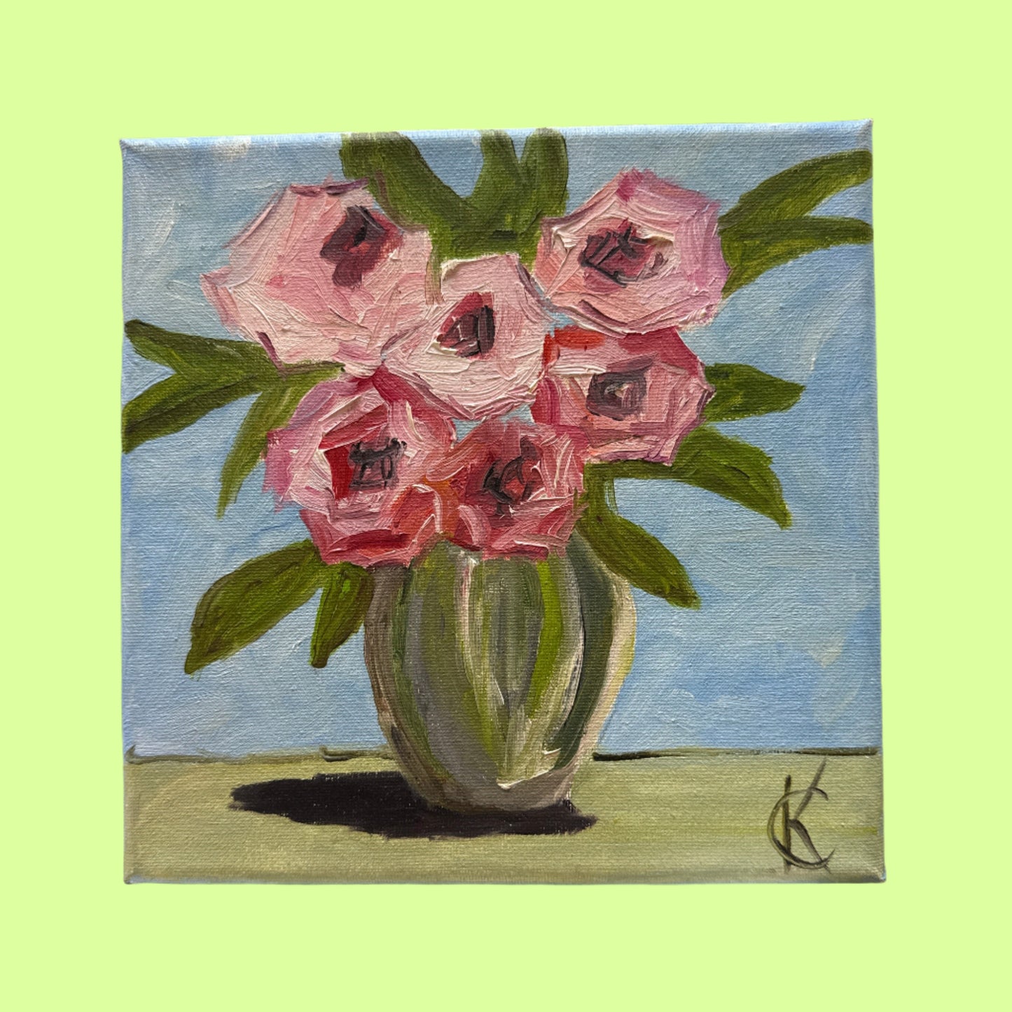 *Art - Oil on canvas - The Roses Red