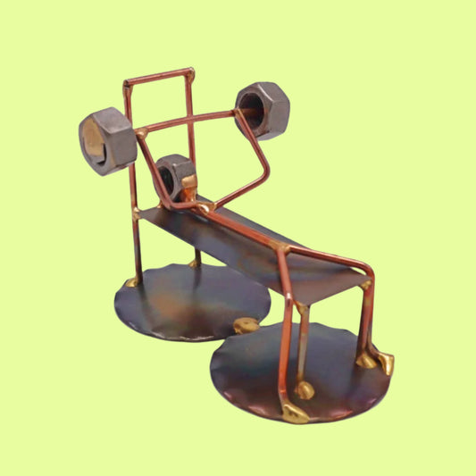 Metal Figurine - Bench Press