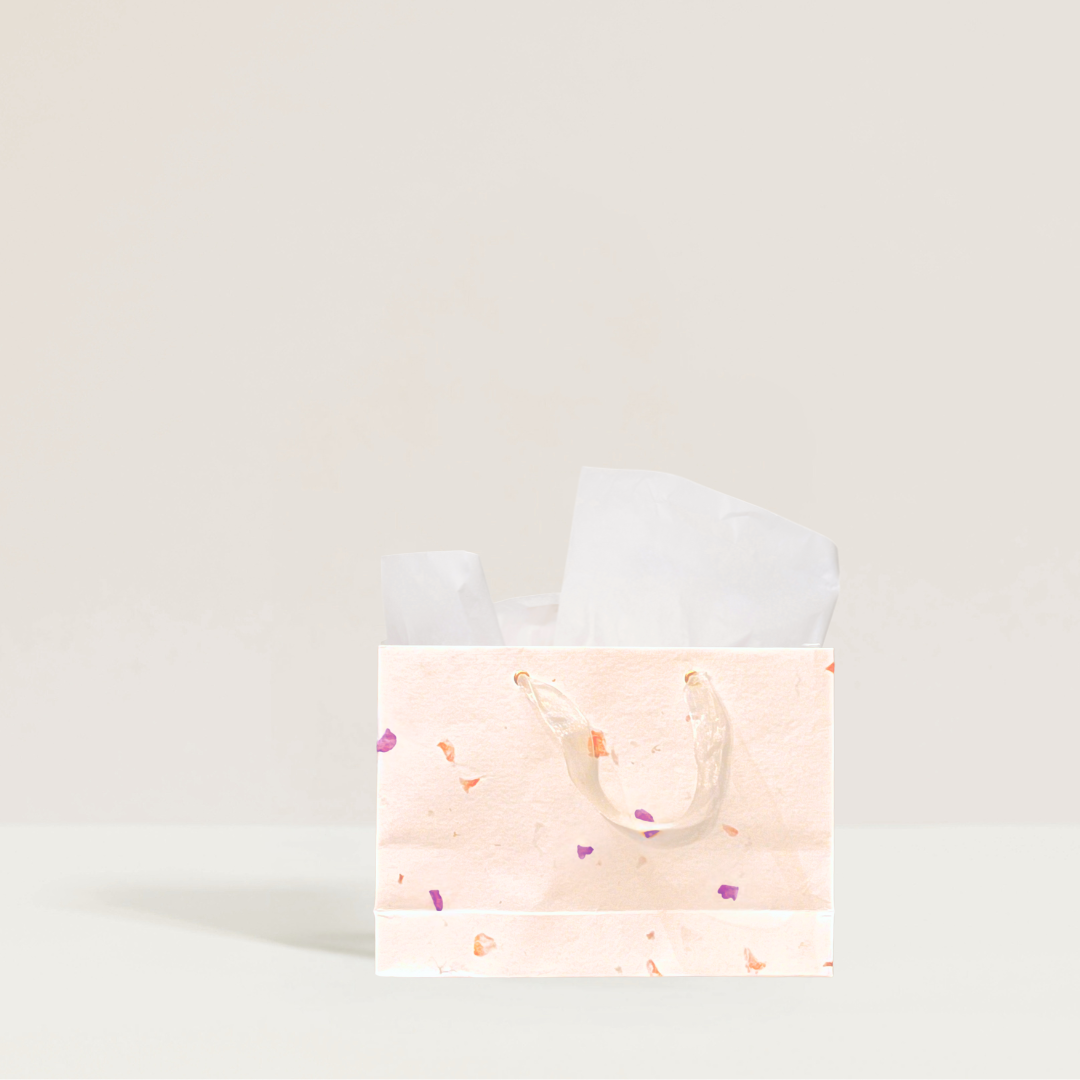 Gift Bag – Plantable Purple Petal w grosgrain handles - LarHori