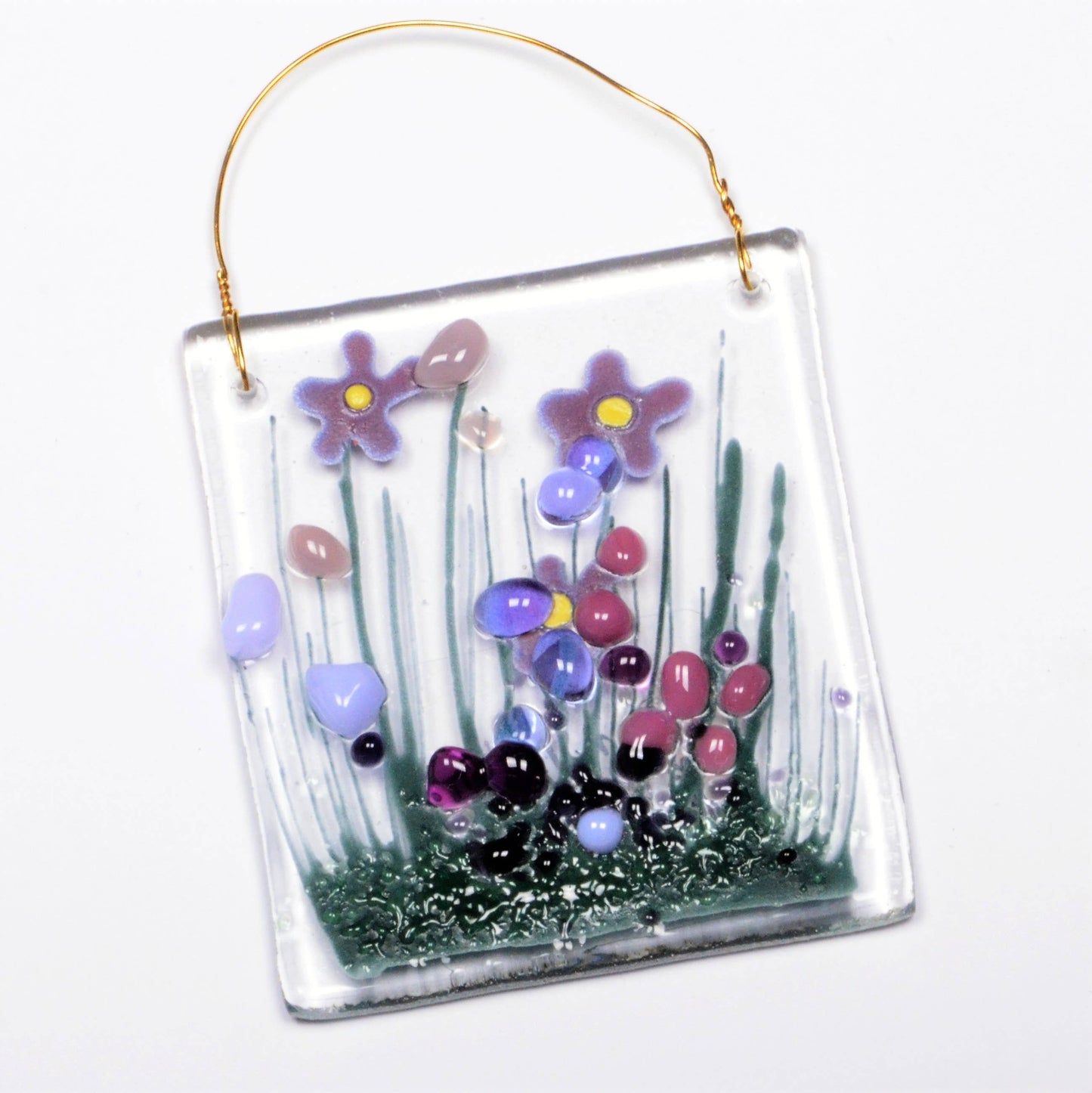 Token - Handmade Fused Glass - Violet