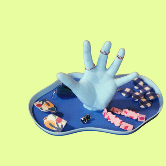 Tray - Catchall Hand  - Swimming Pool Blues