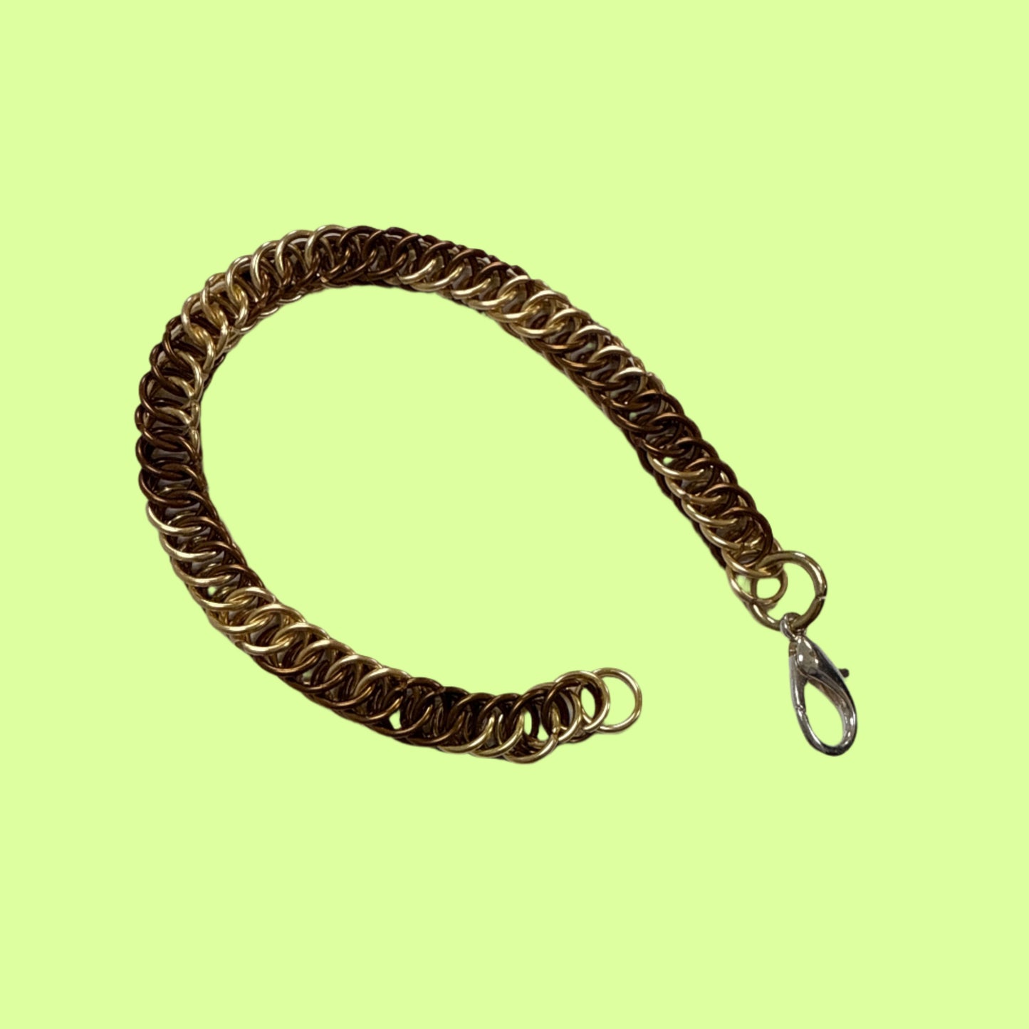 Bracelet - Chainmaille espresso/gold