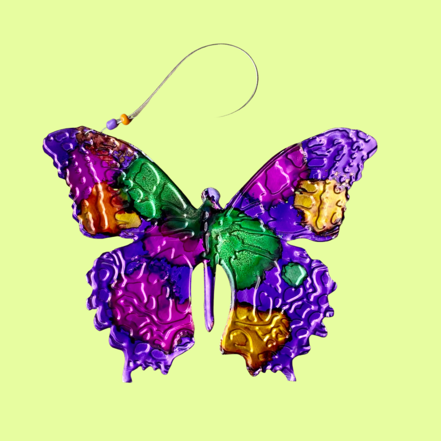 Ornament - Upcycled Beverage Can - Butterfly