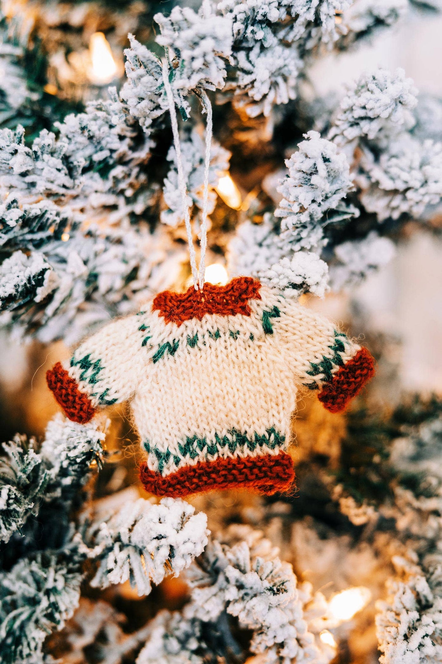 Hand Knitted Sweater Ornament