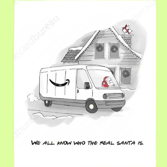 Greeting Card - Amazon Santa Christmas Card