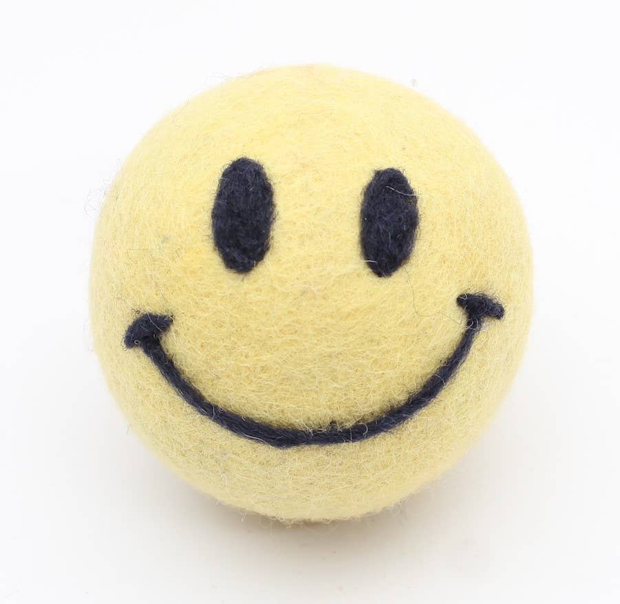 Eco Wool Dryer Balls Fair-Trade: Heart Emoji smiley face