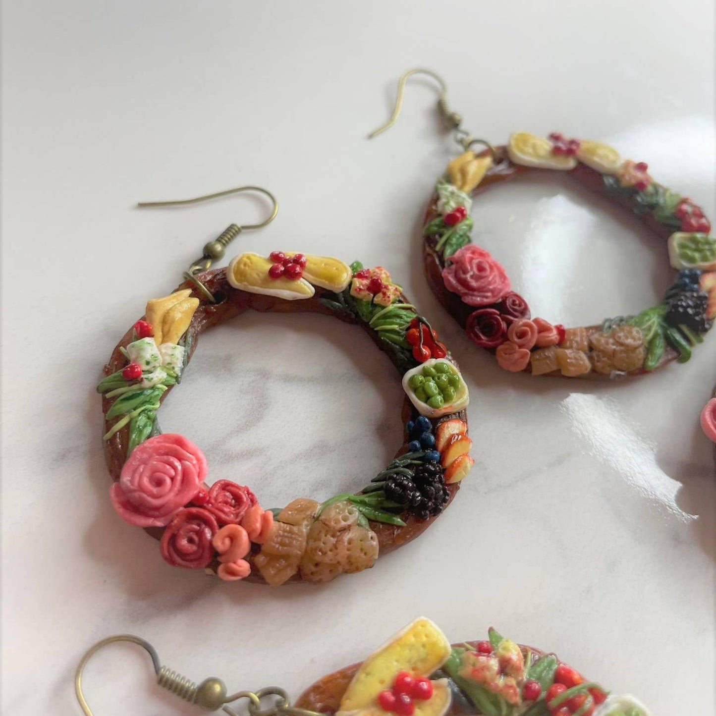 Earrings - Charcuterie Wreath