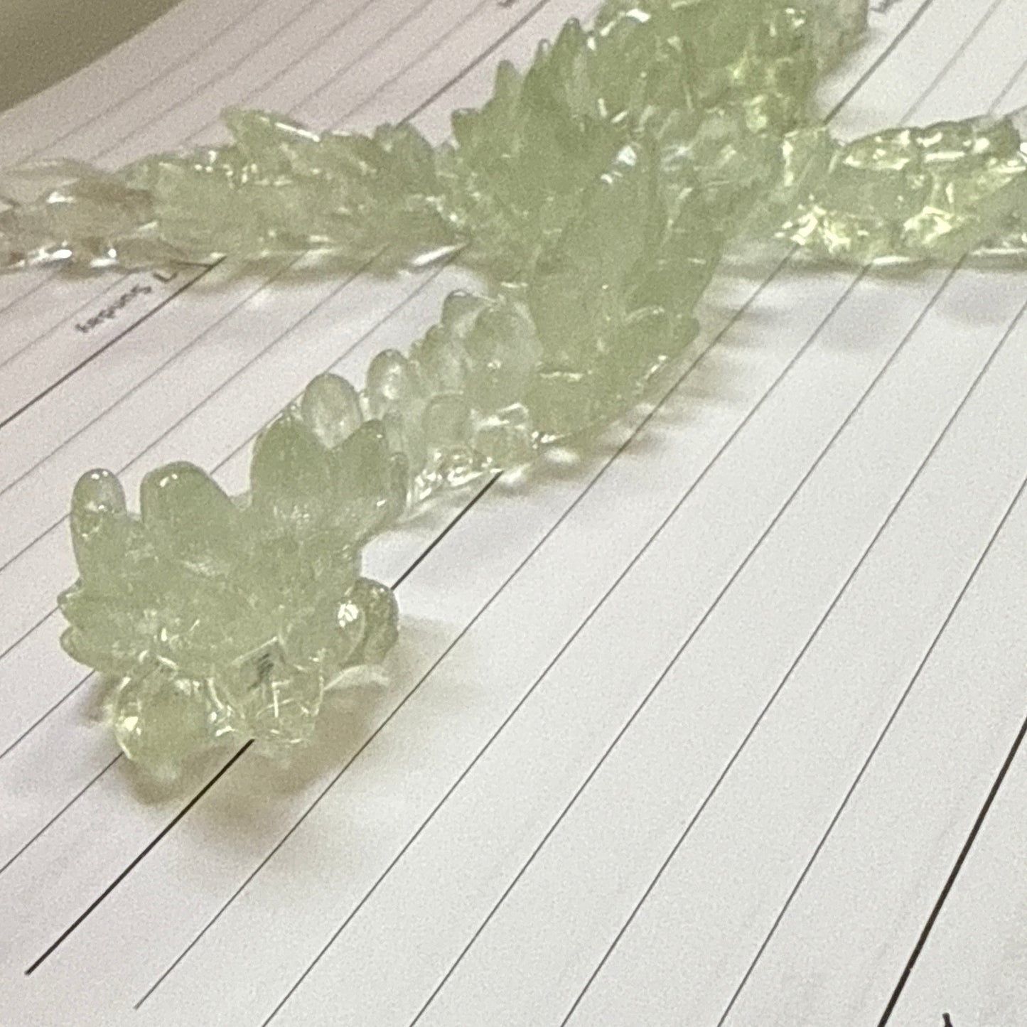 Figurine - Handmade by Erin resin dragon green