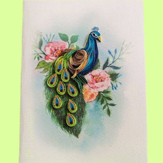Greeting Cards - Quill Pretty in Peacock