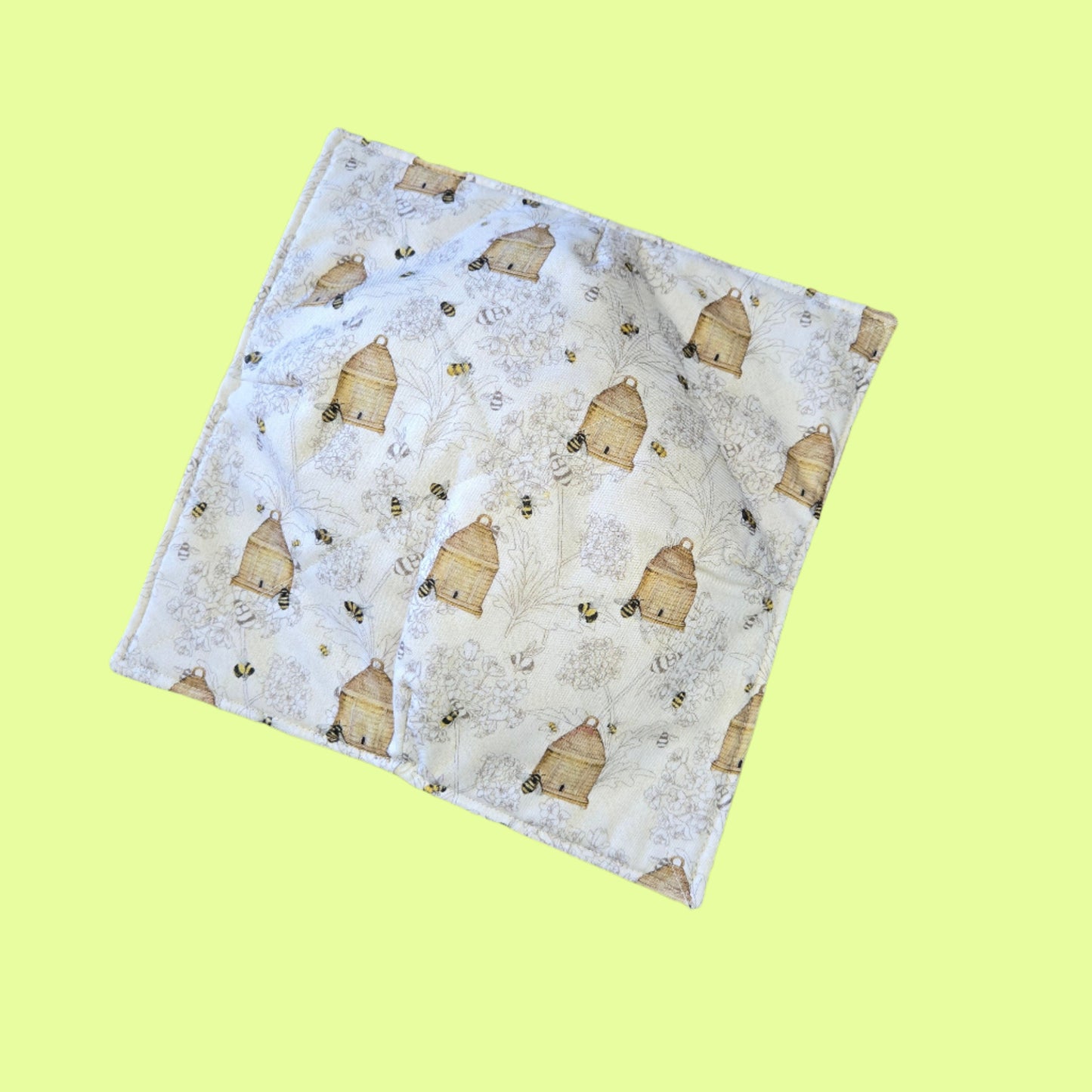 Microwave Cozy - Handmade by Rosemary - Bees- large