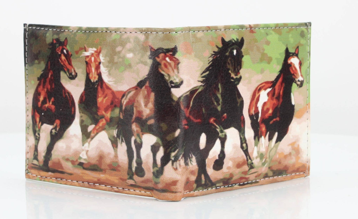 Wallet - Wild Horses Vegan Leather Bi-Fold
