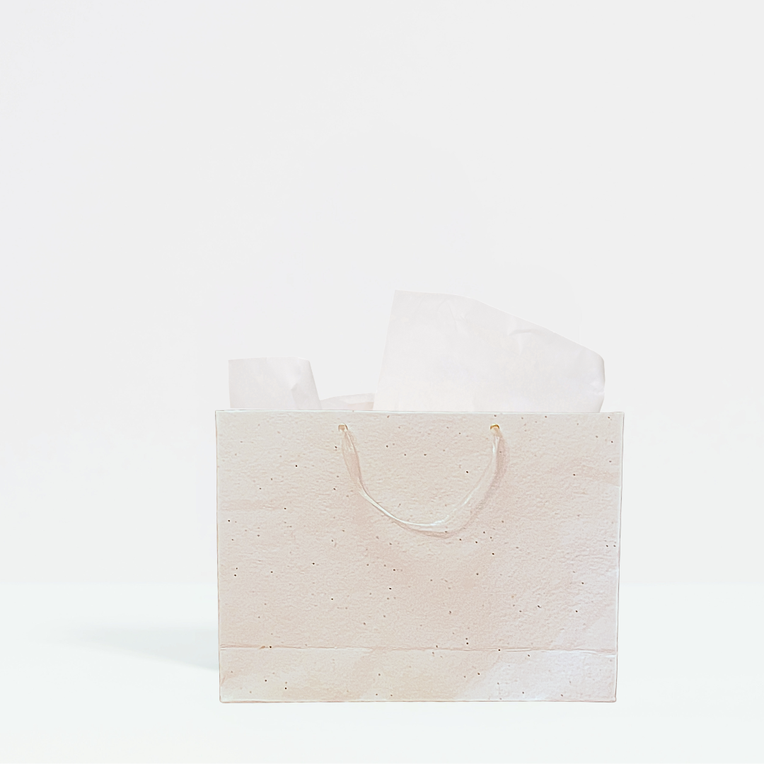 Gift Bag – Handmade Wild Flowers w grosgrain handles - MedHori