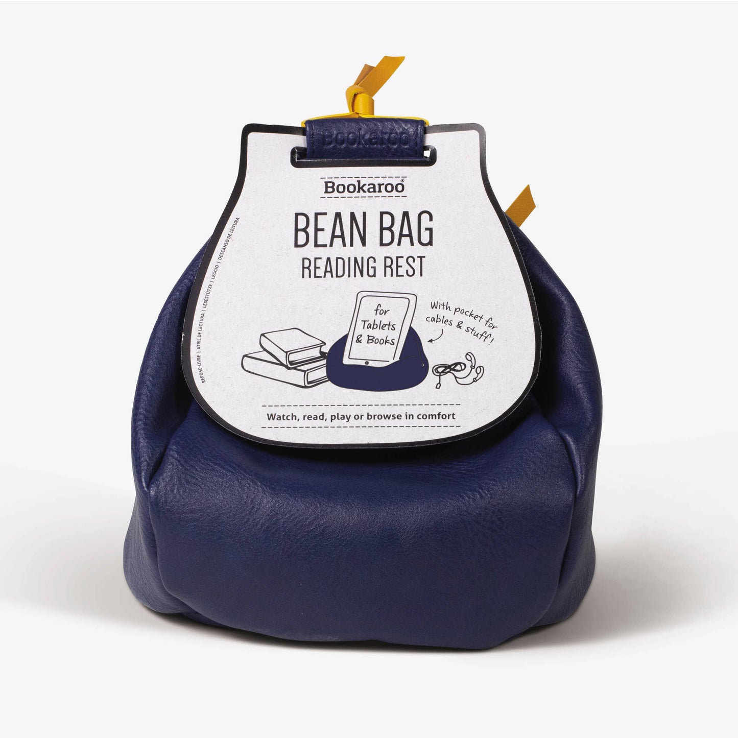 Bookaroo Bean Bag Reading Rest: Orange and Teal