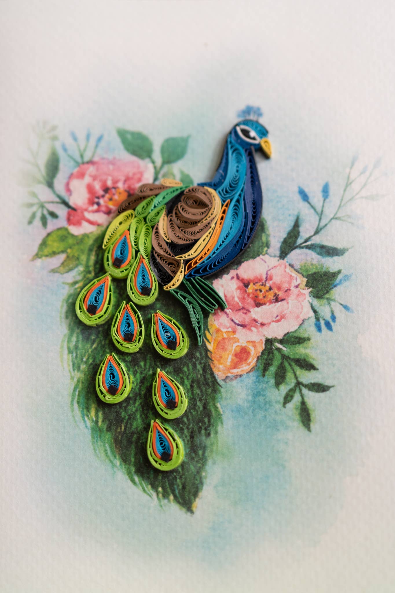 Greeting Cards - Quill Pretty in Peacock