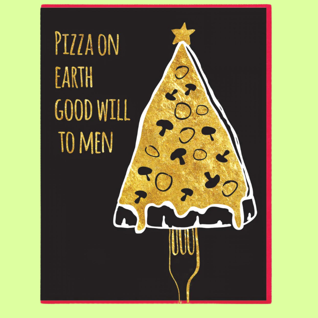Greeting Card - Pizza On Earth