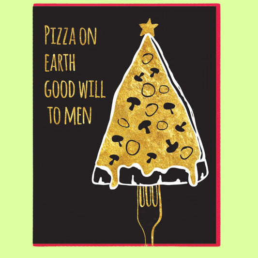 Greeting Card - Pizza On Earth