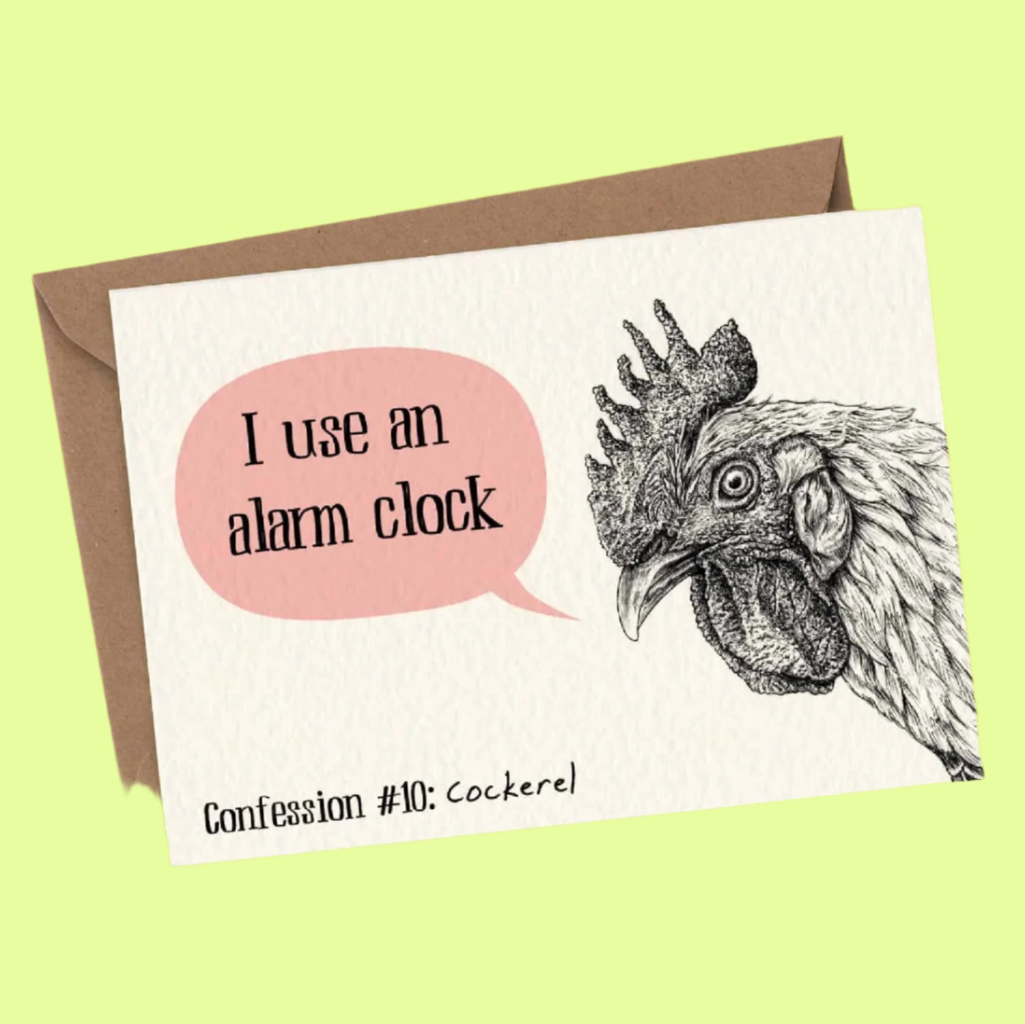Greeting Card - Proud - Cockerel Card