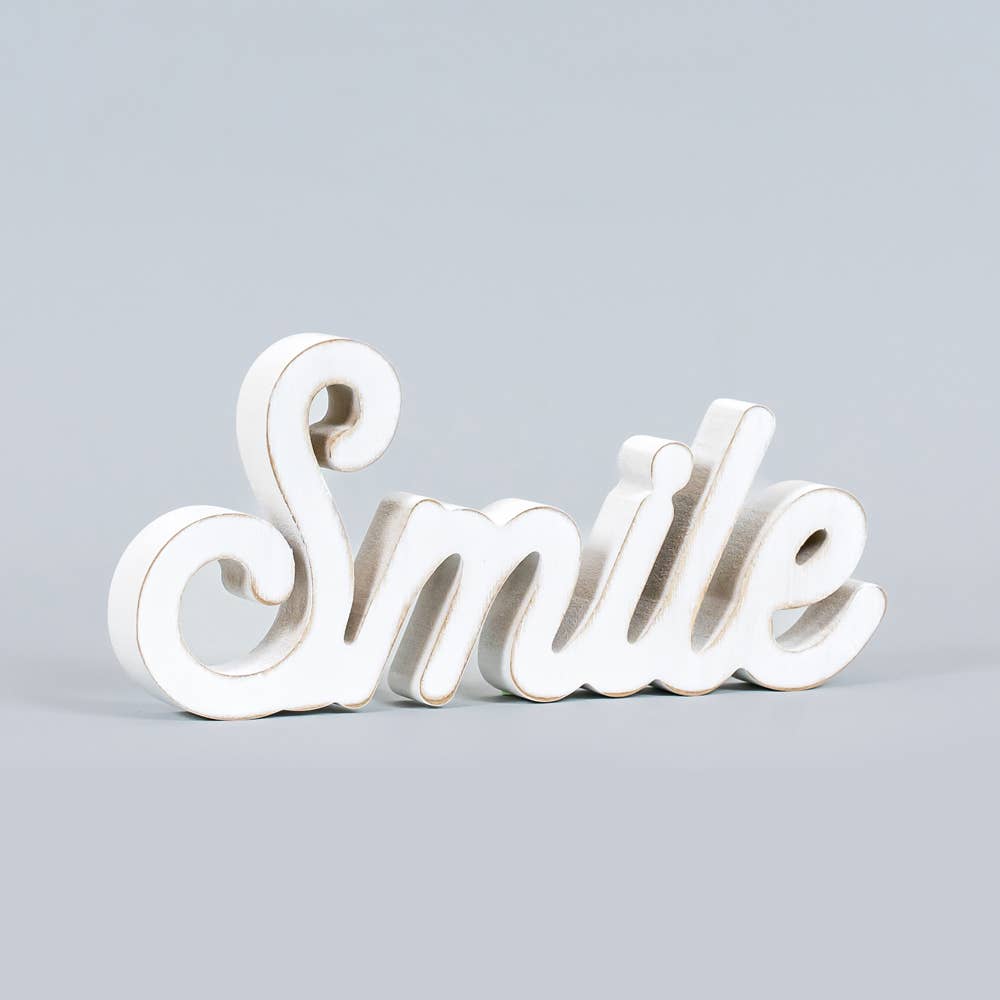 Sitter - Wood Smile white