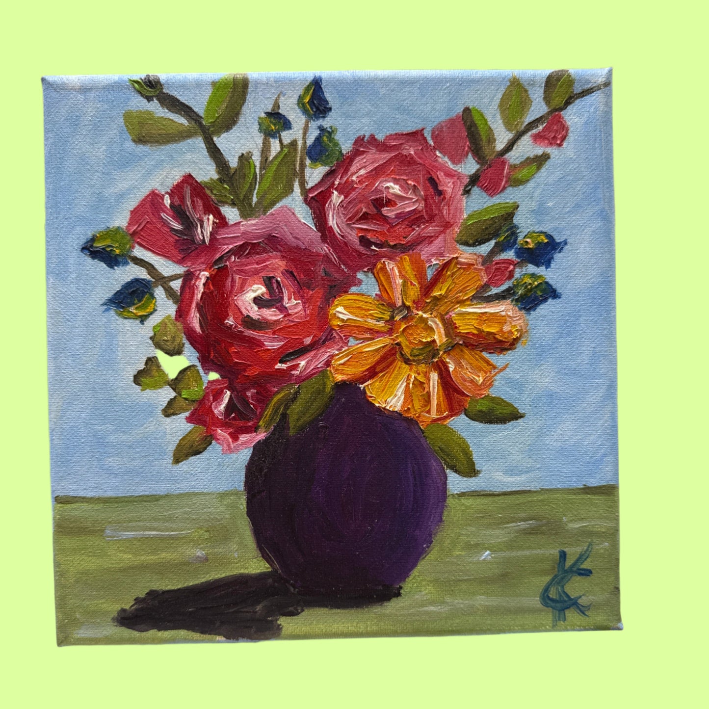 *Art - Oil on canvas - Buds Blooming