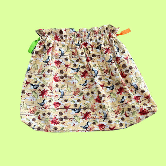 Bag - Multi use drawstring - birds