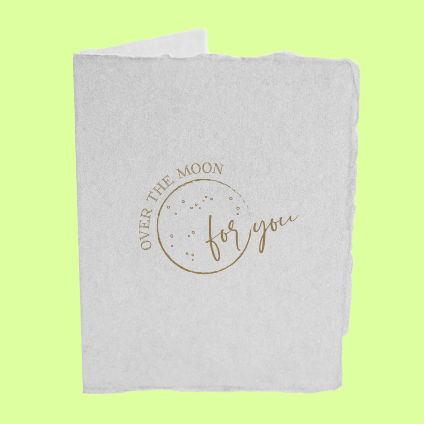 Greeting Card - Folded - Over the Moon