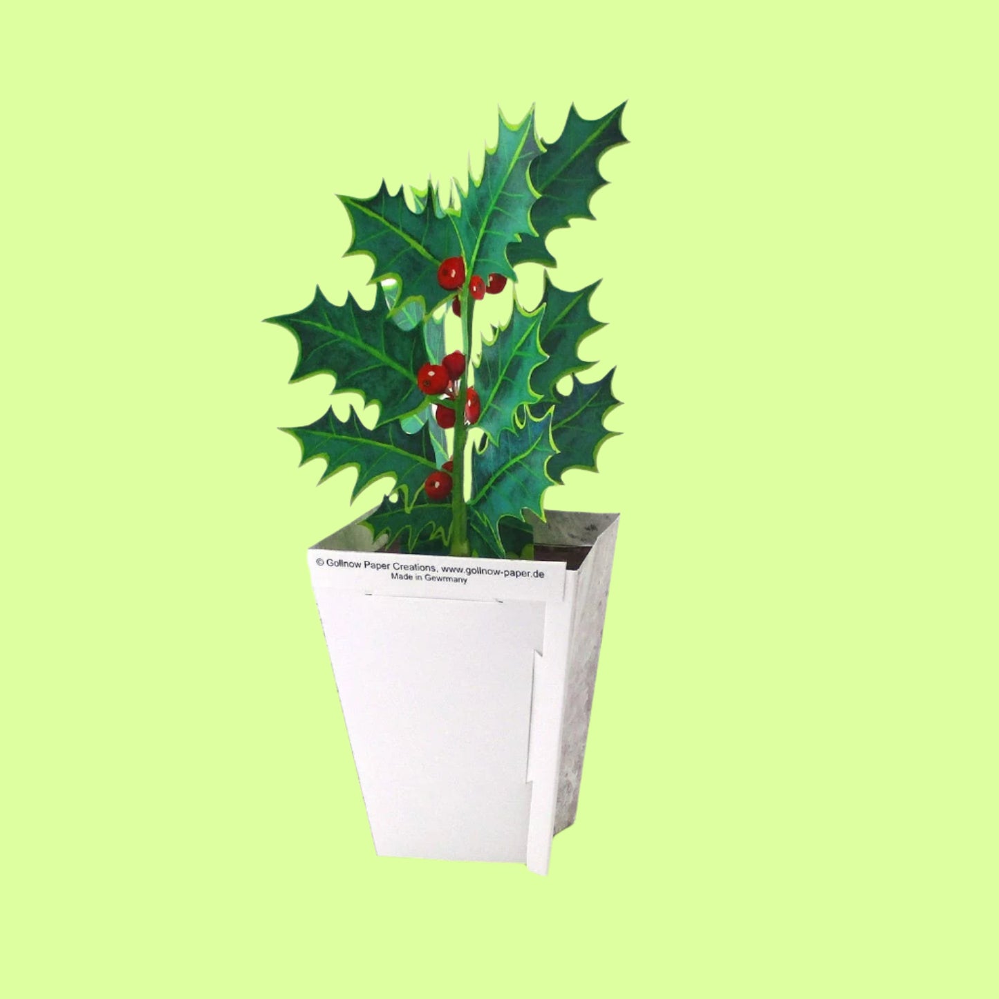 Greeting Card - 3D Holly
