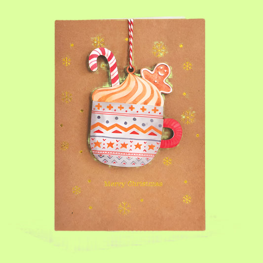 Greeting Card - Wooden ornament card-CUP