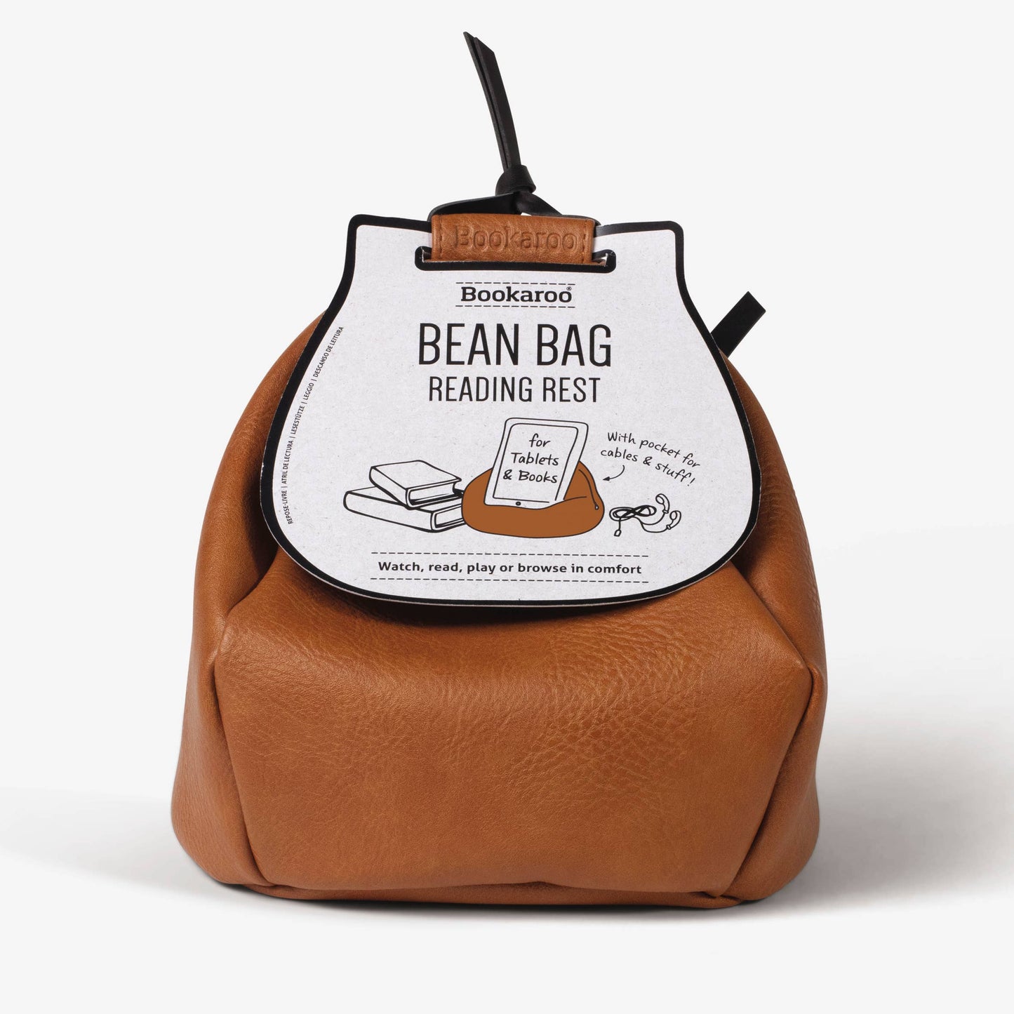 Bookaroo Bean Bag Reading Rest: Orange and Teal