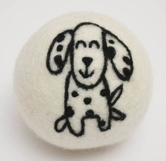 Dogs: Eco Wool Dryer Balls Fair-Trade: Spotted Dog