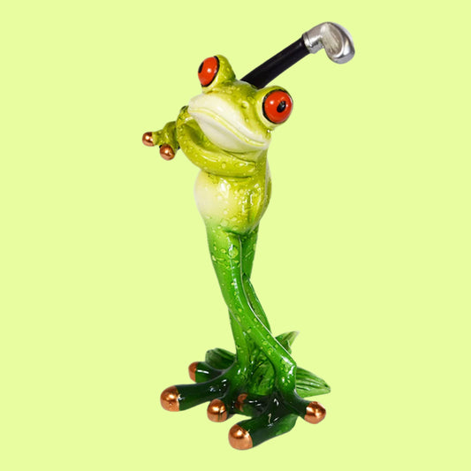Figurine - Frog Golf Player