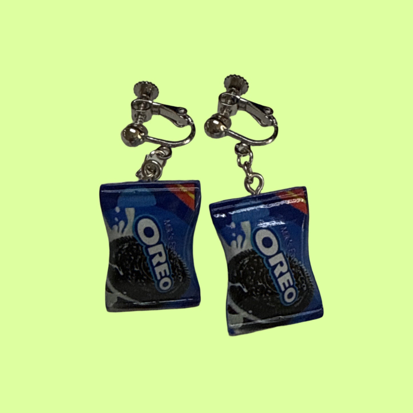 Earrings - oreo on clip-ons