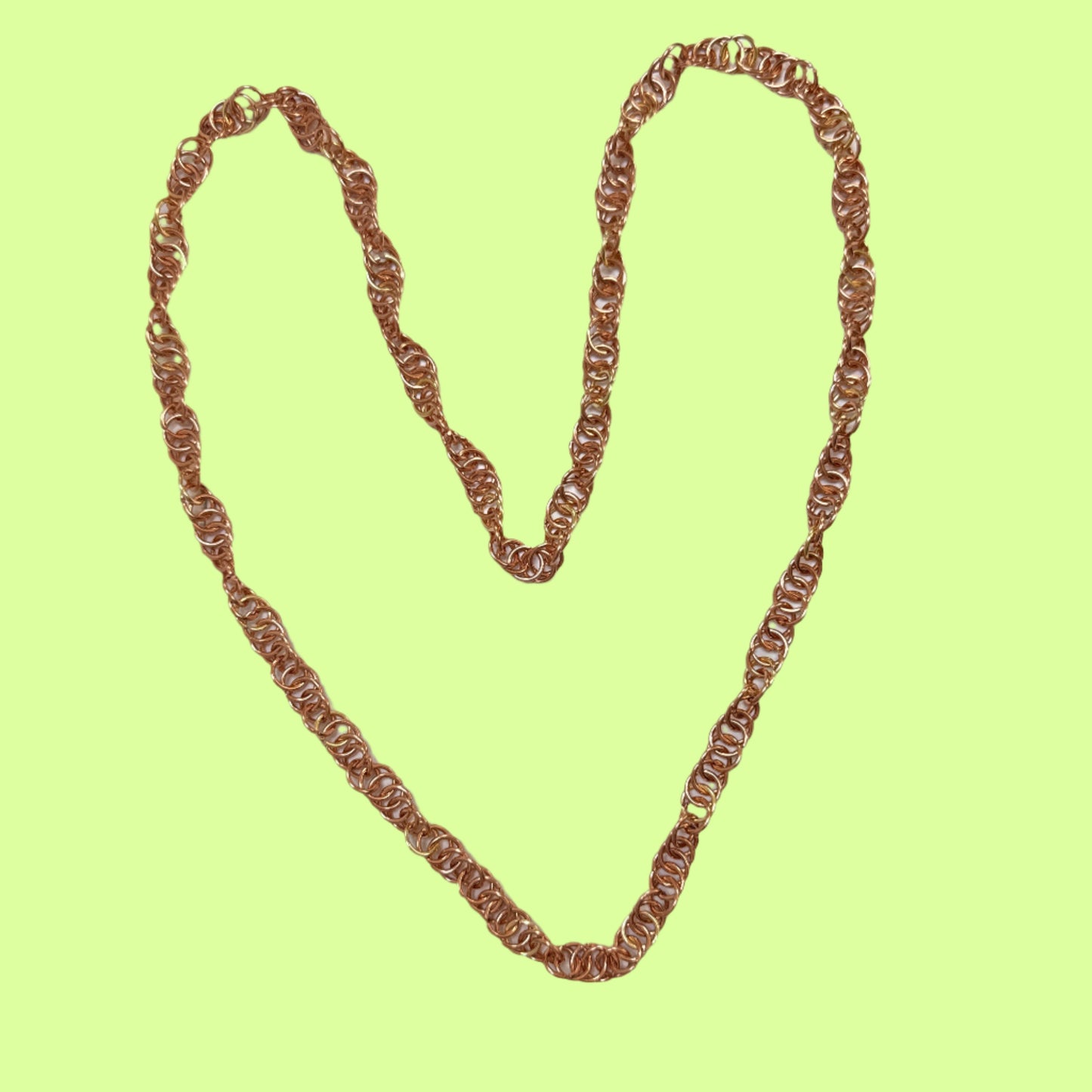 Necklace - copper w gold DNA by McNorcan Creations
