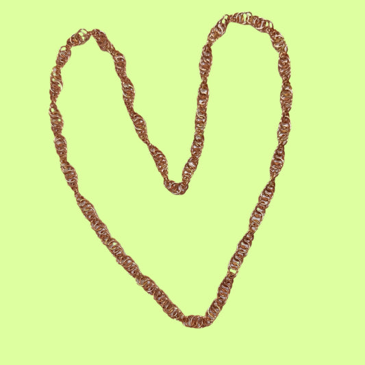 Necklace - copper w gold DNA by McNorcan Creations