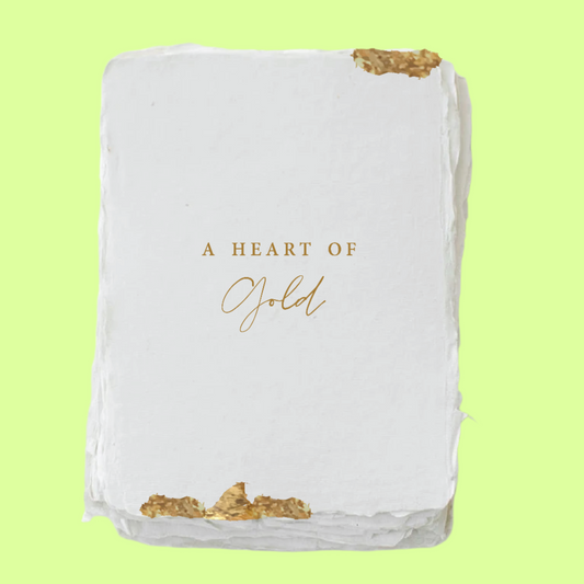 Greeting Card - Single - Heart of Gold